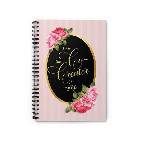 Co-Creator Pink Spiral Bound Journal Notebook Pink Daily Diary Shabby Chic For Women