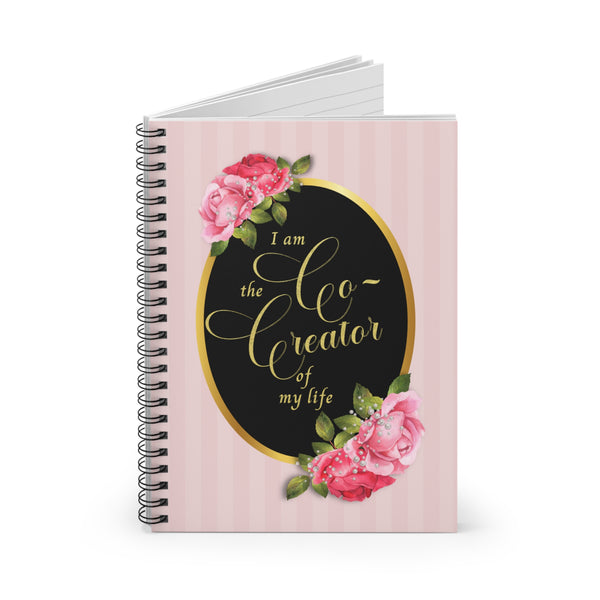 Co-Creator Pink Spiral Bound Journal Notebook Pink Daily Diary Shabby Chic For Women