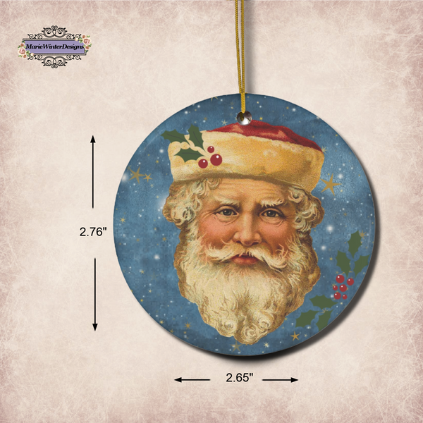 Blue Christmas Ornaments Holiday Decoration Hanging Christmas Tree Ornament Father Christmas