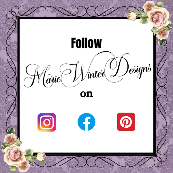 Follow Marie Winter Designs on: Instagram, Facebook, Pinterest