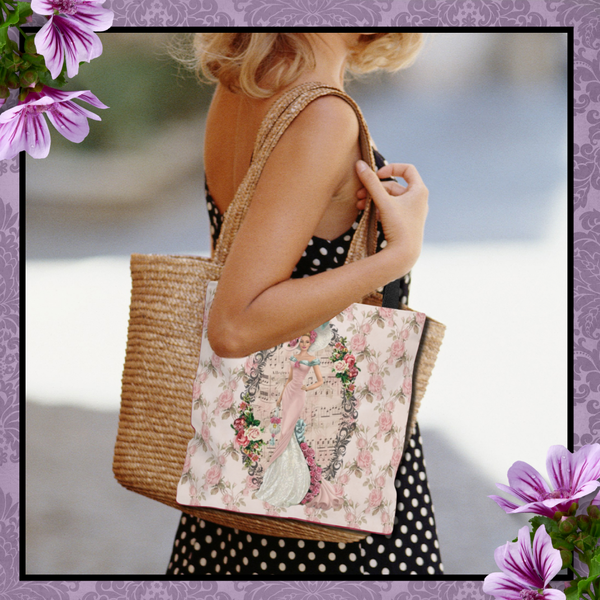Products Tote Bag Purse Book Bag With Elegant Early 1900s Vintage Hello Dolly Lady