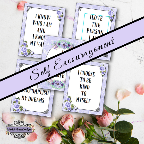 affirmation card deck self encouragement