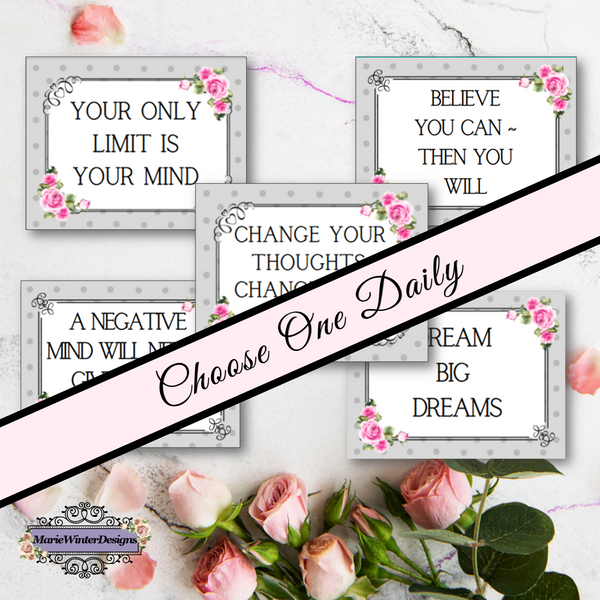 PDF instant inspirational card deck choose one daily