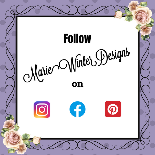 Follow Marie Winter Designs on: Instagram, Facebook, Pinterest